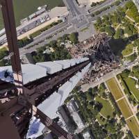 La tour Eiffel vue du haut de son antenne